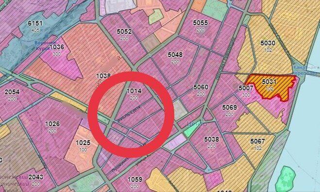 После очередного взлома OpenStreetMap на карте генплана Воронежа появились антироссийские улицы